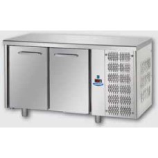 Tavolo Refrigerato Temperatura Positiva 2 Sportelli GN 1/1 con Piano Superiore profondità cm 70